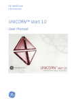 UNICORN start 1.0 User Manual