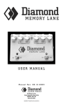 the Diamond Memory Lane user manual.