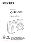 Pentax Optio M10 User`s Manual