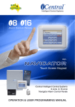 iCentral i8/i16 Alarm Panel Owners` Manual