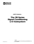 User`s Manual The 3B Series Signal Conditioning I/O Subsystem