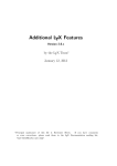 LyX`s Additional Features manual