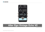 Alter Ego V2 Vintage Echo Manual English