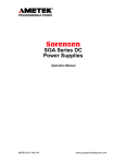 SGA Series DC Power Supplies