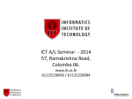 ICT A/L Seminar - 2014 57, Ramakrishna Road, Colombo 06.