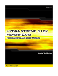 HYDRA XTREME 512K SRAM Card Programming