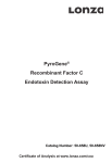 PyroGene® Recombinant Factor C Endotoxin Detection Assay