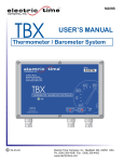 User Manual M209B - Electric Time Company, Inc