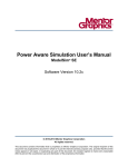 Power Aware Simulation User`s Manual