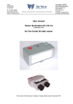 User manual Viewer illumination 05-13C-LA For the