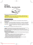 Hitachi CP-X445 User Guide Manual