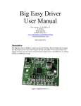 Big Easy Driver User Manual
