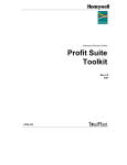Profit Suite Toolkit - Honeywell Process Solutions