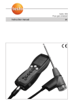 Testo 335 Portable Flue Gas Analyzer User Manual