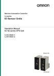 CJ-series ID Sensor Units Operation Manual for NJ-series
