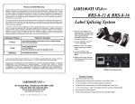 RRS-8-12 & RRS-8-16 Label Splicing System