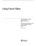 Using Frame Filters - Docu + Design Daube
