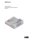 EN / FPBA-01 PROFIBUS DP Adapter Module User`s Manual