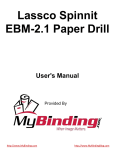 Lassco Spinnit EBM-2.1 Paper Drill