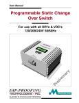 Programmable Static Change Over Switch User Manual