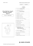 3-Way Ball Valve Type23 Pneumatic Actuated Type TA