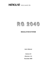 RG2040 Operation Manual
