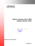Hitachi Compute Rack 220S Getting Started Guide