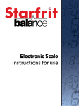 Electronic Scale Instructions for use