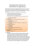 Getting Started with Visual Basic for Applications