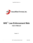 IWS Law Enforcement Web - User Manual