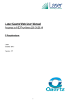 Quartz, Quartz Web User Procedures Manual