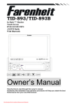 Farenheit TID-893 User Guide Manual - CaRadio
