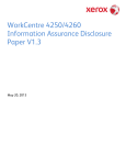 WorkCentre 4250/4260 Information Assurance Disclosure