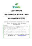 USER MANUAL INSTALLATION INSTRUCTIONS