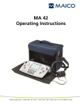 MA 42 Operating Instructions