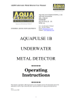 AQ1B Underwater Metal Detector User Manual