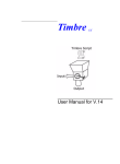 Timbre User Manual
