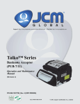 JCM Taiko - Operation and Maintenance Manual Rev 4