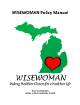 WISEWOMAN Policy Manual - Michigan Cancer Consortium