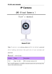 IP Camera (HD Cloud Camera ) User`s manual