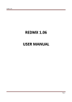 REDMX 1.06 USER MANUAL - Techni-Lux