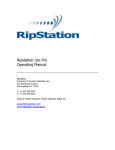 Ripstation Lite Pro Operating Manual