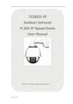 722RIII-IP Outdoor Infrared H.264 IP Speed Dome User Manual PoE