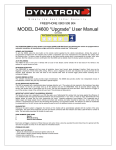MODEL D4600 “Upgrade” User Manual