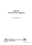NAR-7061 User`s Manual