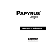 Papyrus 7.0 Concepts/Reference