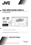 JVC KW-XR616 Car Radio OWNER`S MANUAL Operating