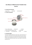User Manual of Multi-function Portable Clock Camera