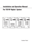 Installation and Operation Manual For TCP/IP Digital System