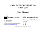ART-L3 CURING LIGHT Pro Fiber Type User Manual